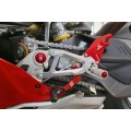 CNC Racing PRAMAC RACING LIMITED EDITION Adjustable Rearset for the Ducati Panigale V4 / S (2025+) CNC Racing PRAMAC RACING LIMITED EDITION Adjustable Rearset for the Ducati Panigale V4 / S (2025+)
